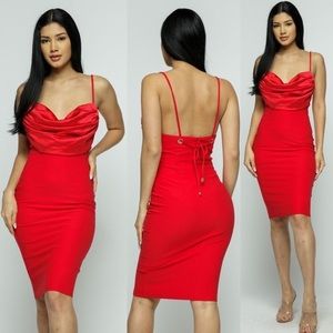 💌 VALENTINE’S Special Occasion Satin & Bandage Sexy Classy Bodycon Dress